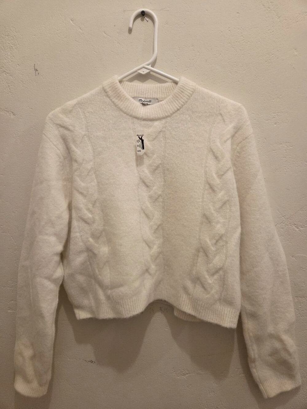 Madewell White Sweater NWT Size XXS - New With Tags